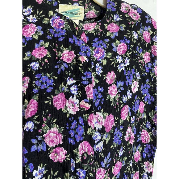 Vtg Susan Graver Skirt Top SET 14 Floral Cottagecore Feminine Modest Prairie - Picture 7 of 16